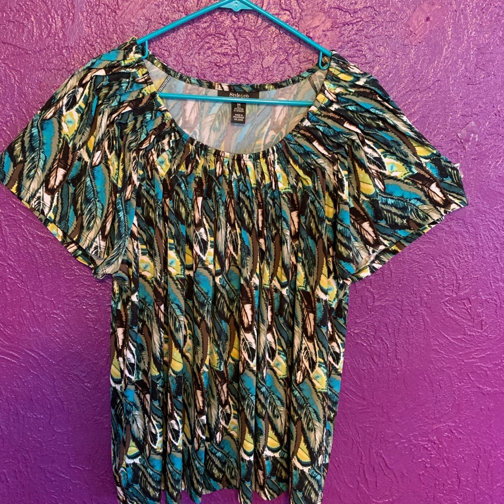Studio Co Flutter Sleeve Top 3x